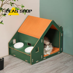 Cat nest Cat four seasons cat bed cat house cabinet closed cat house villa Rumah kucing dapat dilepas dan mudah dirakit rumah kucing rumah kucing tahan air