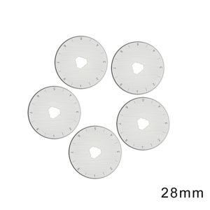 FOUNDTWO 28 / 45mm Sự an toàn Máy cắt Leathercraft Cắt Lưỡi cắt quay Dụng cụ đồ da Chắp vá Lưỡi thay thế