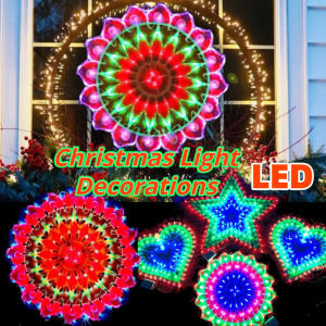 New Christmas LED Light Star/ Flower/ Love Xmas Tree Decor Lantern for Home