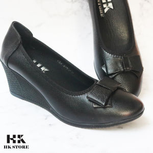 Giày xuồng nữ trung niên 👑 HK.STORE 👑 da bò cao cấp đế cao su tự nhiên 100% mềm mại êm chân và tôn dáng.