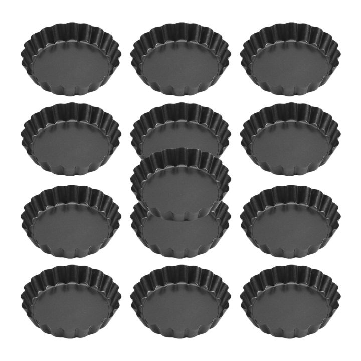 13 Pcs Egg Tart Molds 3inch Mini Tart Pans Removable Bottom