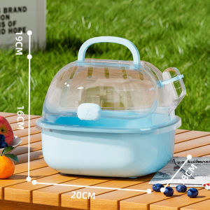 Rubvrenti Hamster Cage Pet Habitat Double Level Running Wheel Water Bottle Breathable Tahan Lama Easy Clean Rumah Tangga