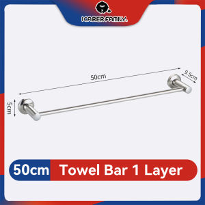 Towel Rack Holder Wall Mounted Stainless Steel 304 Double 50cm Towel Bar Bathroom Accessories