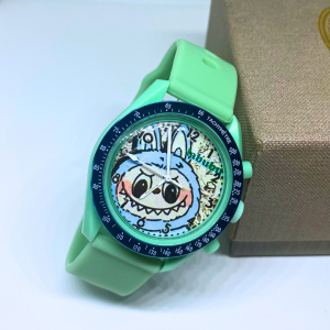 Jam Tangan Kasual Analoq Terbaru Motif Dial Labubu Fashion Import Trendy