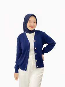 cardigan lizzie oversize knit premium atasan wanita