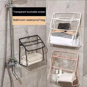 Large Capacity Bathroom Hanging Clothes Bag Waterproof Dormitory Laundry Storage Sack for Bath Time Easy to Carry Travel Essential