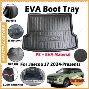 ✨ For JAECOO J7 2024-Presents EVA Copolymer Car Boot Tray Luggage Cargo Trunk Tray Dulang But Kereta Durable Easy Clean 100% Custom Fit Waterproof Tahan Lama Senang Pasang Senang Cuci Kalis Tahan Lama Air 汽车后箱垫