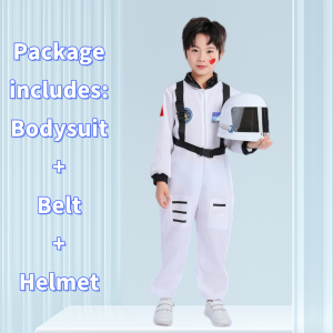 Astronaut Costume For Kids Boys Girl Spaceman Jumpsuit Halloween Cosplay Christmas Birthday Party