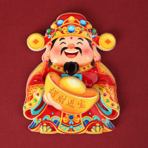 3D Rotatable Lucky Cat Refrigerator Magnet Wealth Attraction Feng Shui Lucky Charm Maneki Neko Fridge Magnetic Sticker for Kitchen Door Decor Blessing Gift