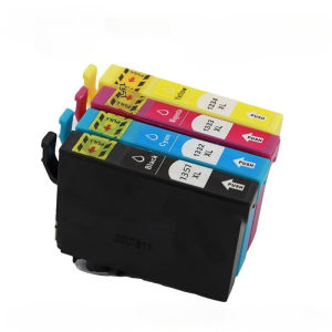 Compatible T1351 T1332 T1333 T1334 Ink Cartridges Replacement for Epson Stylus T25 TX125 TX135 TX123 Printers Black/Cyan/Magenta/Yellow 4 Colors