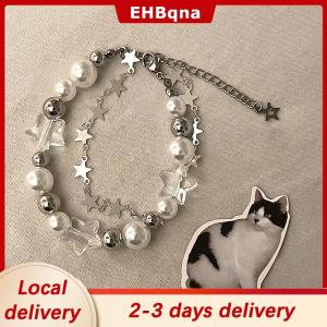 [COD]  HOT SALE Ship within 24 hours Harajuku Star Bracelet Girl Pentagram Pearl Beaded Bangle For Women Vintage Aesthetic Charm Bracelet Accessories Jewelry Gift