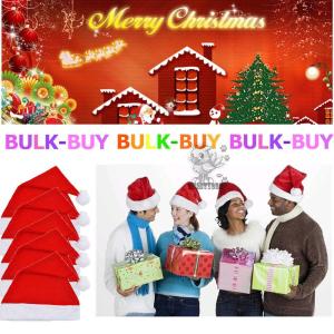 Merry Christmas Hat Topi Natal Topi Santa Claus Ukuran All size anak anak dan dewasa Topi Natal Polos Topi Brudu Topi Santa Clause Christmas Hat Christmas