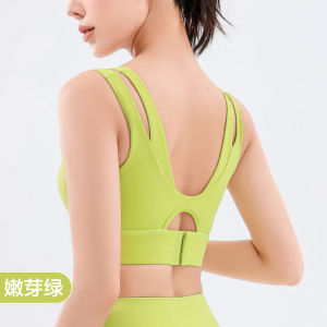 High intensity sports bra womens large package shock-absorbing collection accessory breast fake two-piece fitness bra beautiful back yoga suit vest