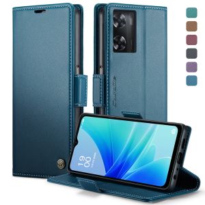 Case For OPPO A57 A77 A57S A77S A96 A76 Magnetic Leather Wallet Card Slot Flip Cover Casing