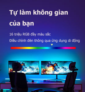 Đèn Led Tiktok Cuộn dây led 5050 Siêu Sáng RGB chỉnh APP cảm biến nhấp nháy theo nhạc