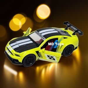 MAINAN ANAK DIECAST MUSTANG BODY METAL ALLOY  SKALA 136 PULLBACK