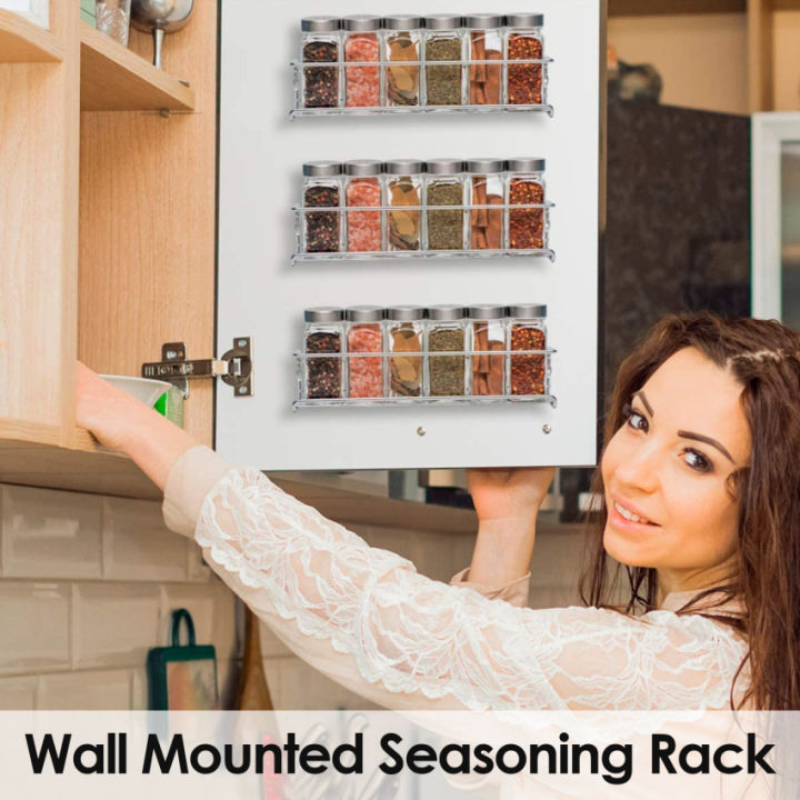 Adhesive Spice Rack Spice Rack Organizer For Cabinet Door No