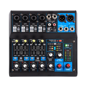 8 Channel Sound Mixers for Professional Sound Engineers and Bands for Small Concerts and Home Studios