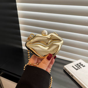 2025 New Metal Mini Lipstick Bags for Women High Quality Shoulder Bag Fashion Flower Satche Womens Accessory Bag