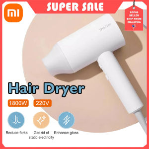 ShowSee Hair Dryer Water Ionic Negative Hairdryer 1800W Quick Dry Portable Hairdryer Pengering Rambut