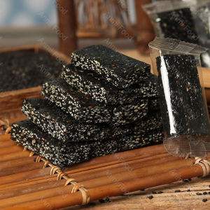 即食甜咸黑芝麻糕独立包装零食 Instant Sweet Salty Black Sesame Cake Individually Packaged Snacks