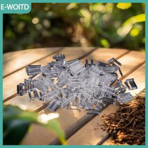 【E-WOITD】 100pcs Rimless kính đôi cao su cắm khóa ỐNg Lót Kính mắt nhựa đôi ống lót chân sửa chữa phụ kiện kính mắt