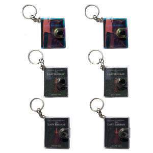 6Pcs Miniature PVC Notebook Keychain Key Holder Pocket Note Book Memobook Refillable Journal Keychain For Bag Charm