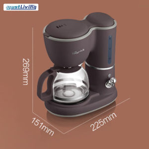JustLiving 1PC Coffee Bean MachineKFJ-A06K1 New Coffee Bean MachineOriginal Coffee Bear Automatic Coffee Bean Machine Home American-style Drip Small Mini Tea Brewer Brewing Tea Pot Cooking Coffee Pot