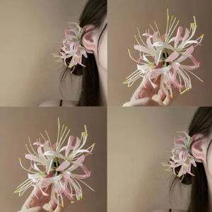 Salime Super Delicate Flower Hair Clip Seaside Atmosphere Clip Photo Hair Accessories Duckbill Clip Lily Hairpins Side Clips