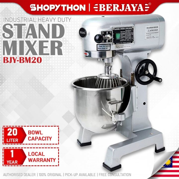 BERJAYA Bakery Mixer BJY-BM20 (20L/1100W) 3 Speed Industrial Stand ...