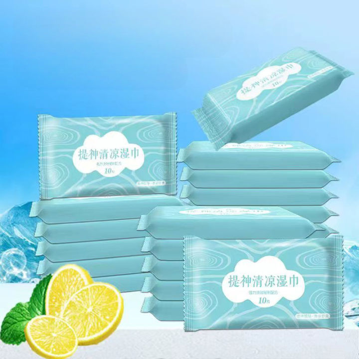 Cooling Wipes Erfrischende Körper Tücher - Portable Erfrischung Für Sport & Reisen