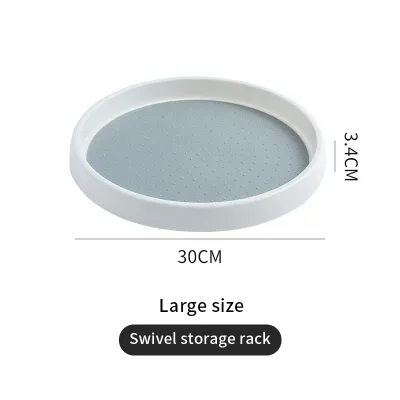 Nipiin Rotating 360° Bottle Condiments Organizer Storage Spinning Tray Kitchen Multifunctional Storage Container