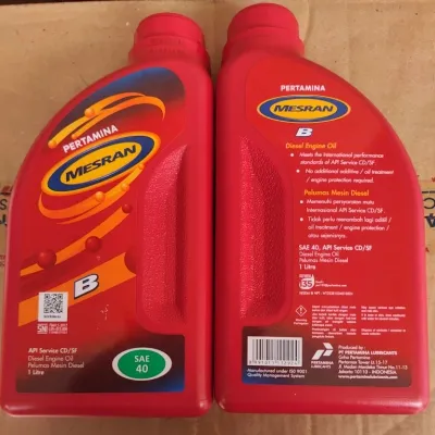 OLI MESRAN B40 SAE 40 1 LITER (1 BOTOL)