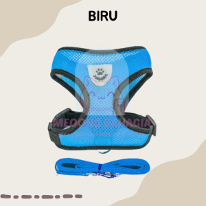 Tali Rompi Bernapas Hewan Harness Kucing anjing Tali Tuntun Reflektif Persediaan tali kucing untuk jalan Hewan Peliharaan