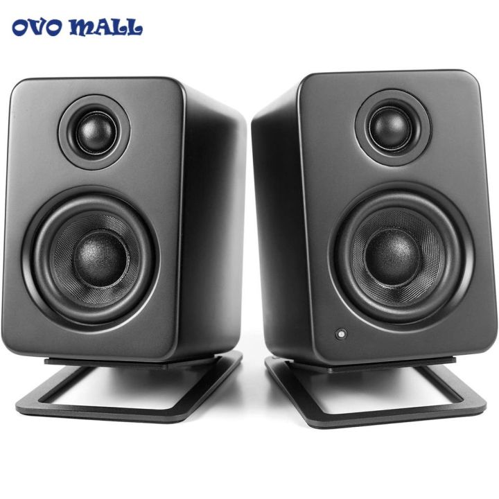 Heavy Duty Desktop Speaker Stands for Small Speakers Tilt Upwards