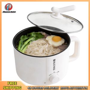 Winnereco Space-Saving 1.8L Electric Multi Cooker with Non-Stick Inner for Cooking Noodles Soup and Porridge Efficient Kitchen Tool