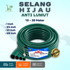 SELANG AIR ANTI LUMUT 10/20 METER (1/2-3/4-5/8-1) INCH / SELANG TAMAN KEBUN TEBAL TAHAN PANAS AWET CUCI MOBIL COD