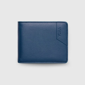 VONA Nassau Wallet - Dompet Pria Pendek Lipat 3 Ruang Banyak Slot Kartu Kulit Sintetis PU Premium Leather Aksen Variasi Warna