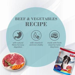 Bioline 375G Canned Dog Wet Food Multi-Flavored Dog Food Pure Natural Organic Puppy Food Dog Treats