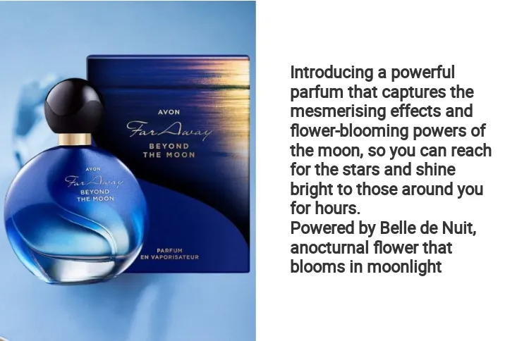 Avon Far Away Beyond The Moon Parfum, 50ml | New Fragrance For Her | Perfume