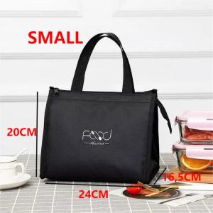 Tas Bekal Makanan Anak Aluminium Foil Desain Vintage - Tas Selempang Multifungsi Warna Hitam