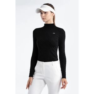 PGM เสื้อผ้าผู้หญิงเสื้อยืดเสื้อผ้าสำหรับกีฬากอล์ฟแขนยาวเสื้ออเนกประสงค์YF652นุ่มแนะสวมสบายคอสูงเสื้อตัวบนสำหรับฤดูหนาว