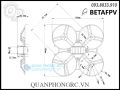 Khung máy bay điều khiển BETAFPV Meteor85 Brushless Whoop Frame. 