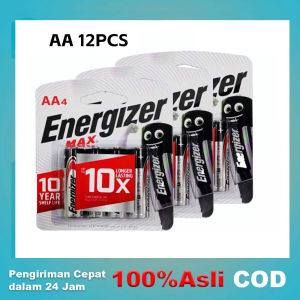 12Pcs Energizer MAX AA/AAA Alkaline Batteries 1.5V 1 AA isi 4 | AAA isi 4 Pcs - Murah Meriah