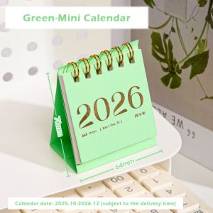 ADAM Double Coil 2026 Calendar Portable Mini Calendar Ornaments INS Desk Calendar  Year Gifts