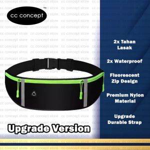 CC CONCEPT New Waterproof Sport Waist Bag Outdoor Pouch Jogging Running Hiking Camping Exercise Pocket Bag Beg Pinggang