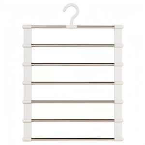 HTF Preferred 7-Layer Multifunctional Trouser Rack Ladder Trouser Rack Stainless Steel Trouser Hanger Seamless