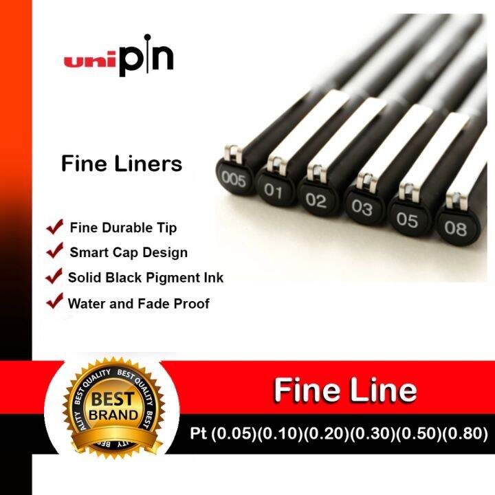 UNIPIN Technical Drawing Pen - Fine Line Uni Pin Black 1P | Lazada PH