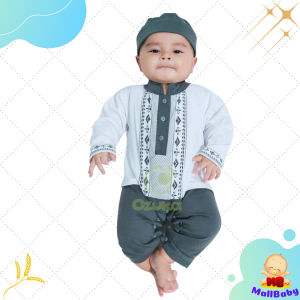 Ozuka Baju Koko Bayi 0 3 6 Bulan Jumper Romper Jumpsuit Koko Baju Muslim Bayi Laki laki