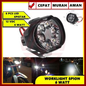 Lampu Tembak Spion Motor Cree 6 Mata Lampu Sorot 12W 12V Lampu Tembak Sepeda Motor